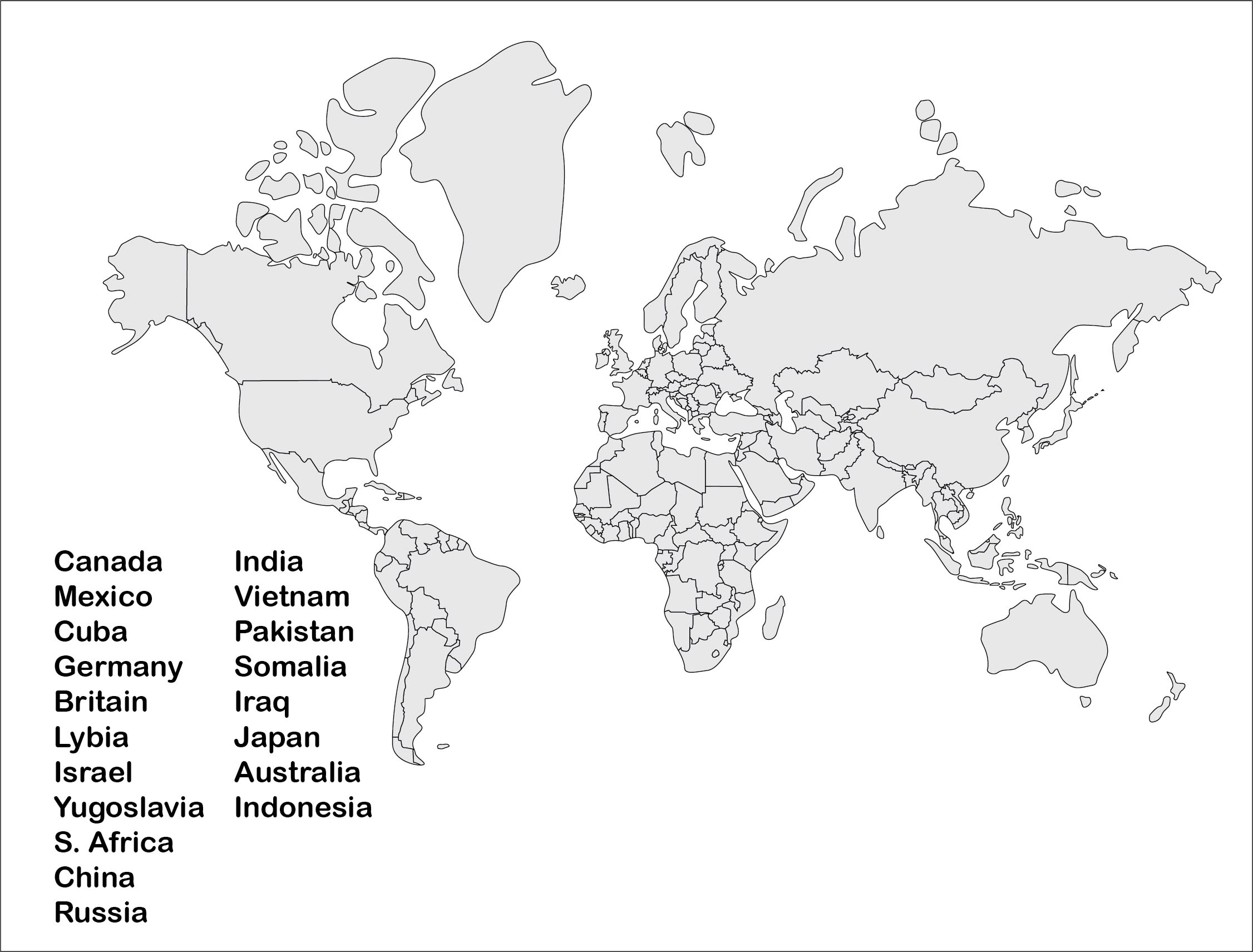 5 Best World Map Worksheet Printable Printablee