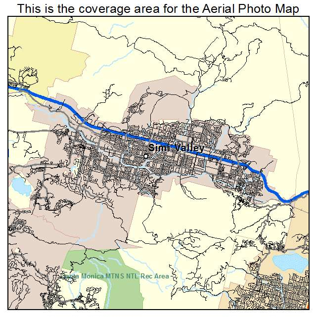 Aerial Photography Map Of Simi Valley CA California Aerial Photography Map Of Simi Valley CA California