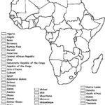 Africa Coloring Map Printable Geography For Kids