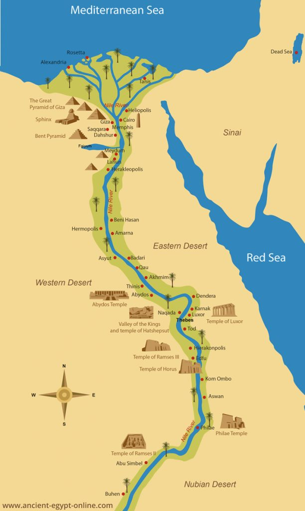 Ancient Egypt Maps Within Ancient Egypt Map Printable