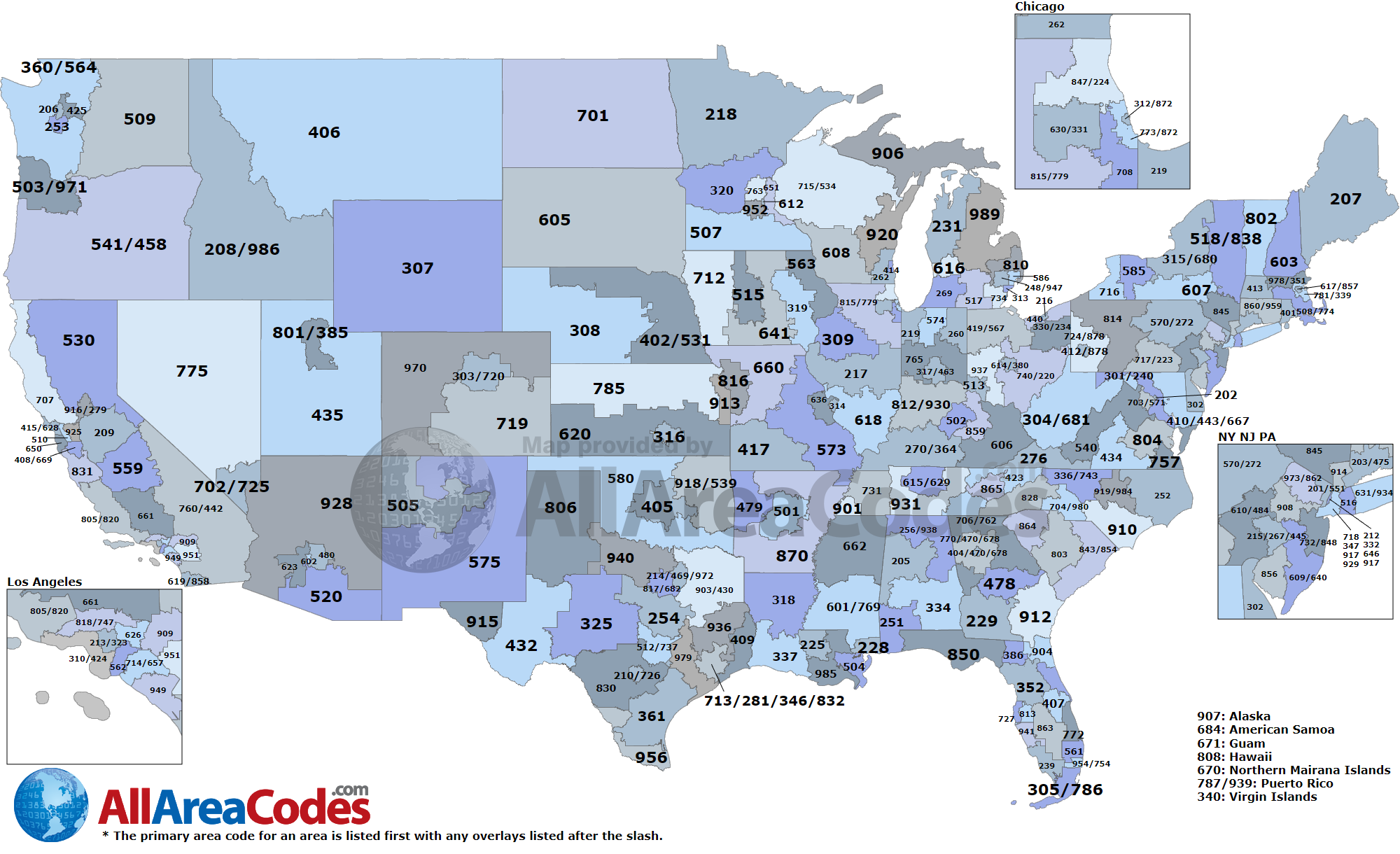 Area Code Map Interactive And Printable Area Code Map Interactive And Printable