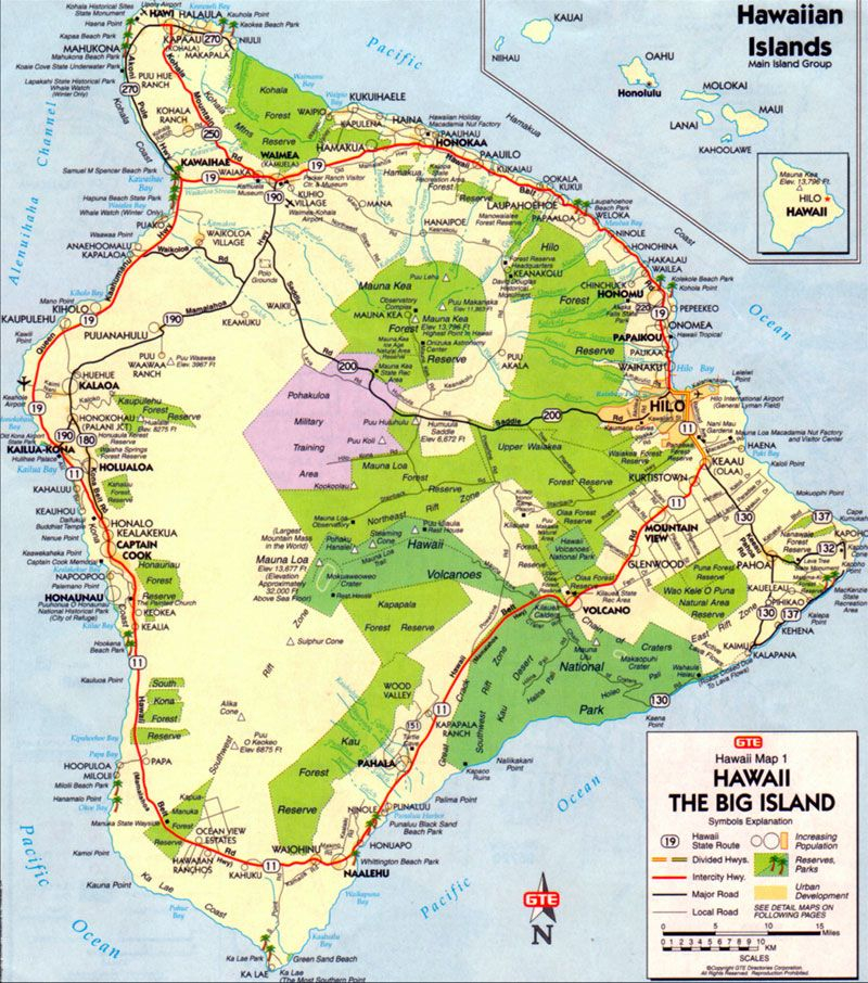 Big Island Hawaii Map It Hawaii Island Big Island 