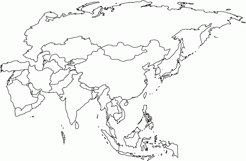 Blank Map Of Asia Free Printable Maps Blank Map Of Asia Free Printable Maps