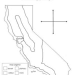 California Region Map With Borders By Students In