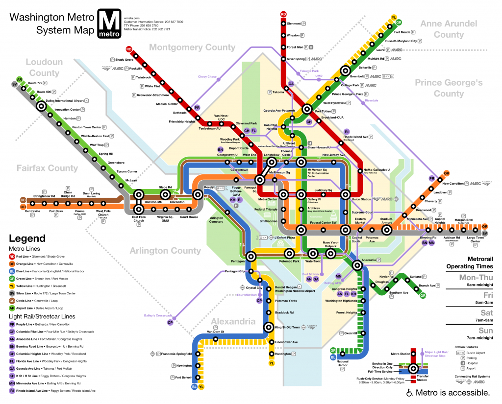 dc area metro trip planner