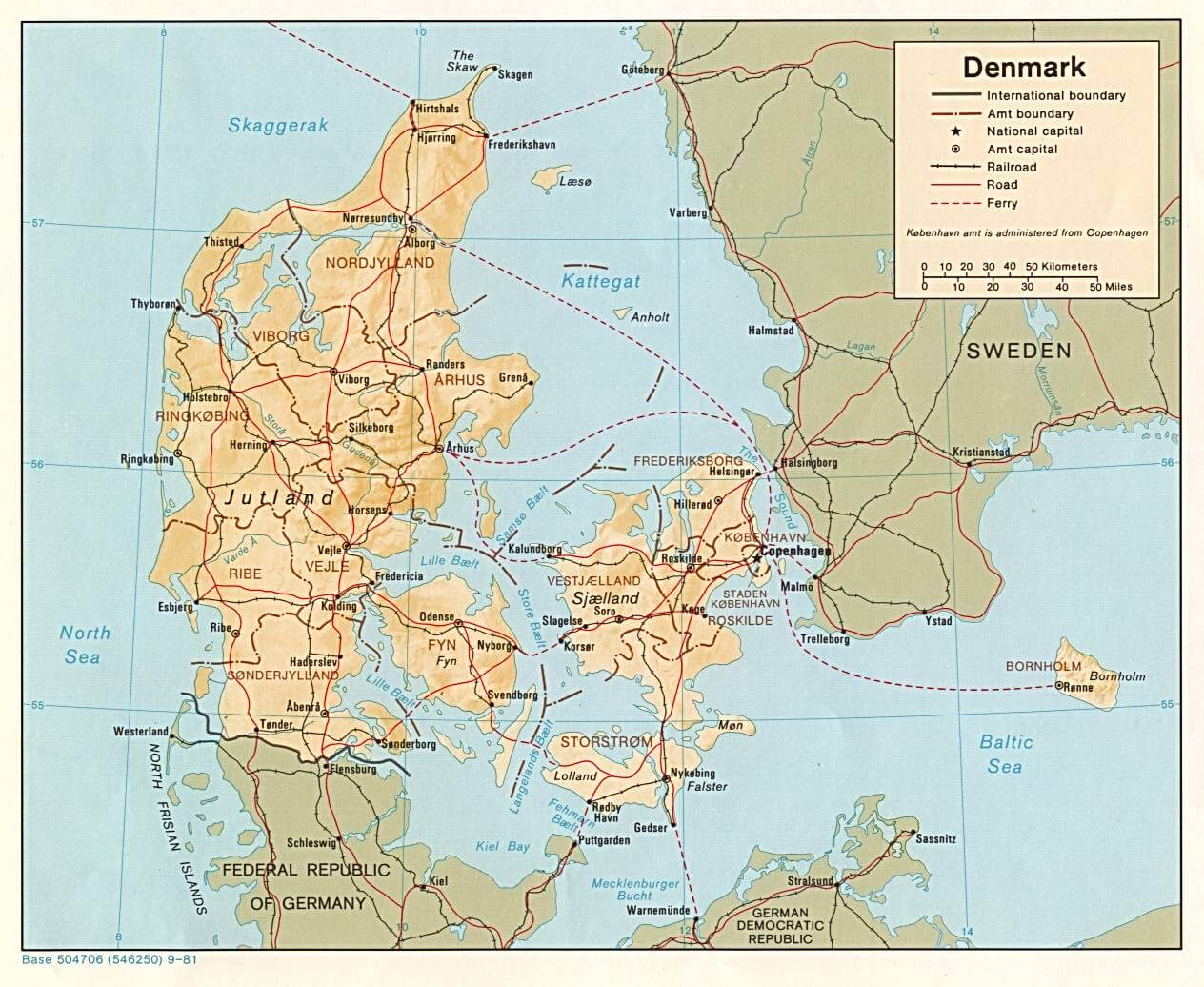 Denmark Map