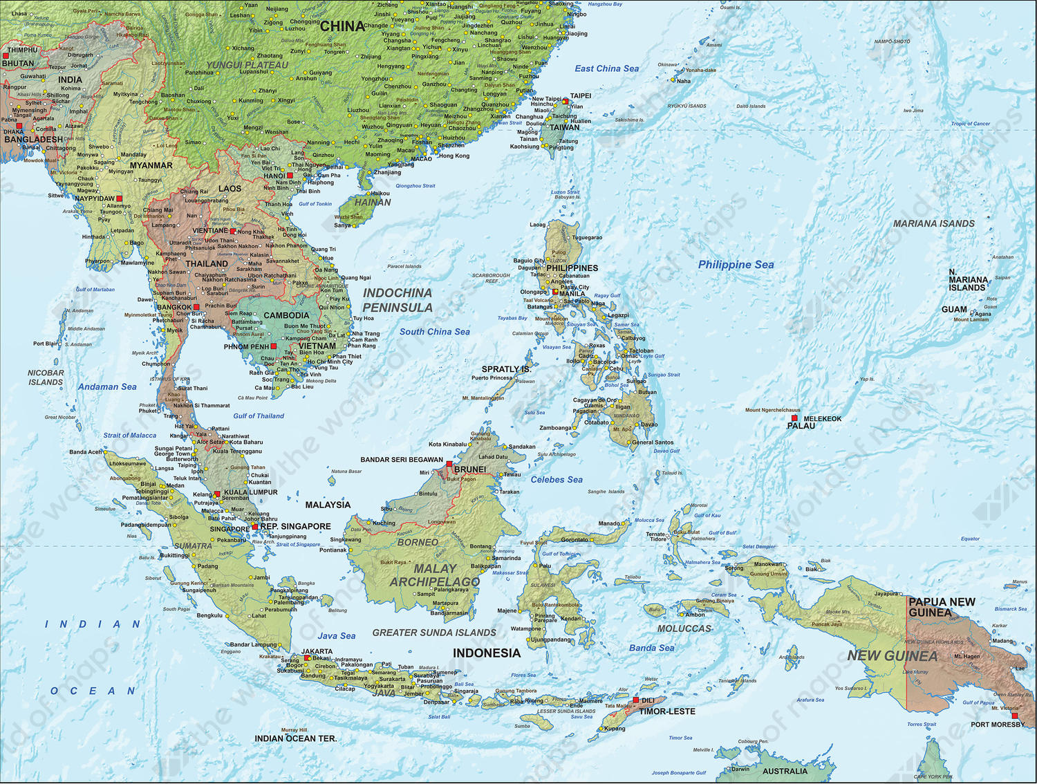 Download Free Printable Southeast Asia Map World Map Download Free Printable Southeast Asia Map World Map