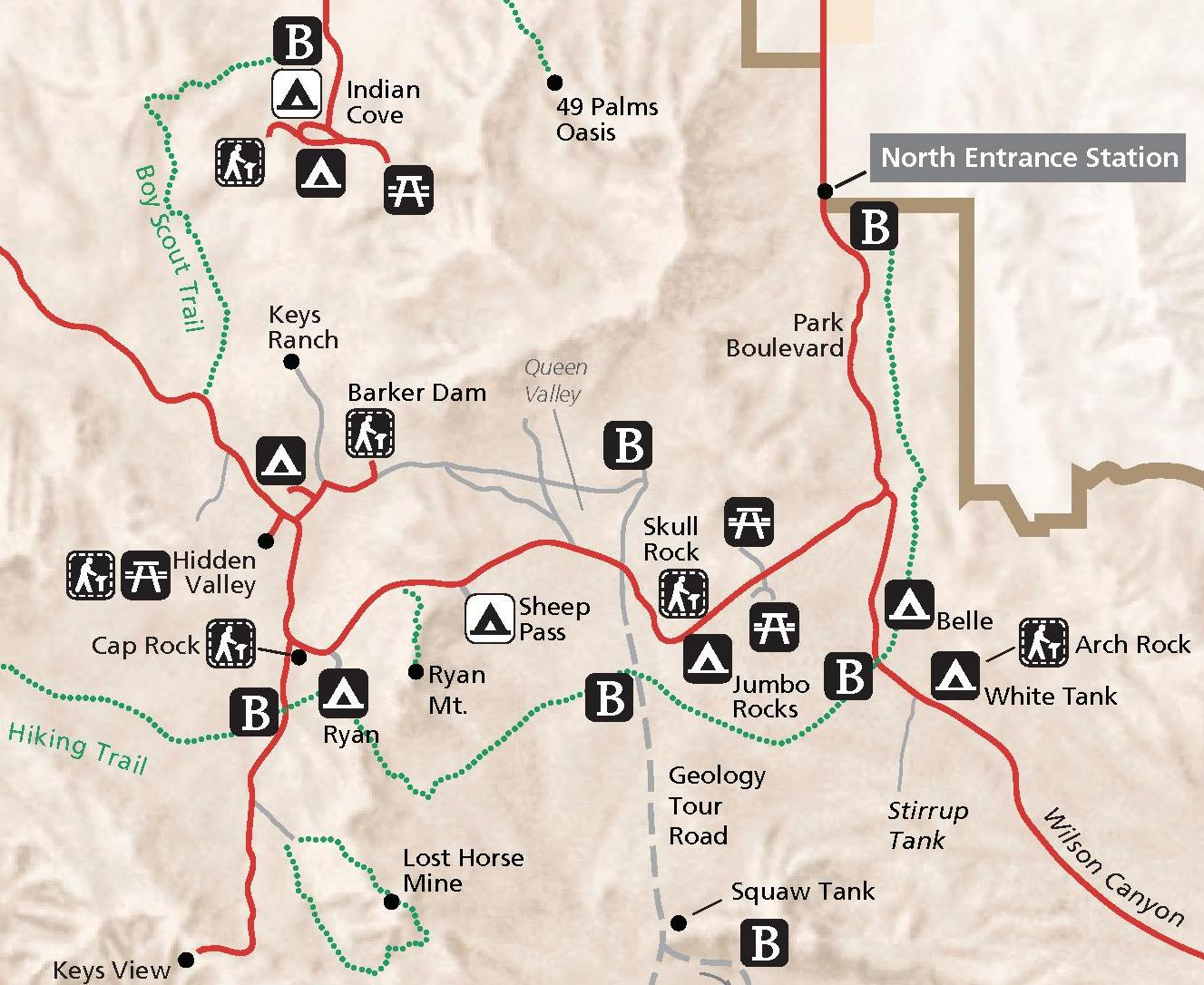 Printable Joshua Tree Trail Map