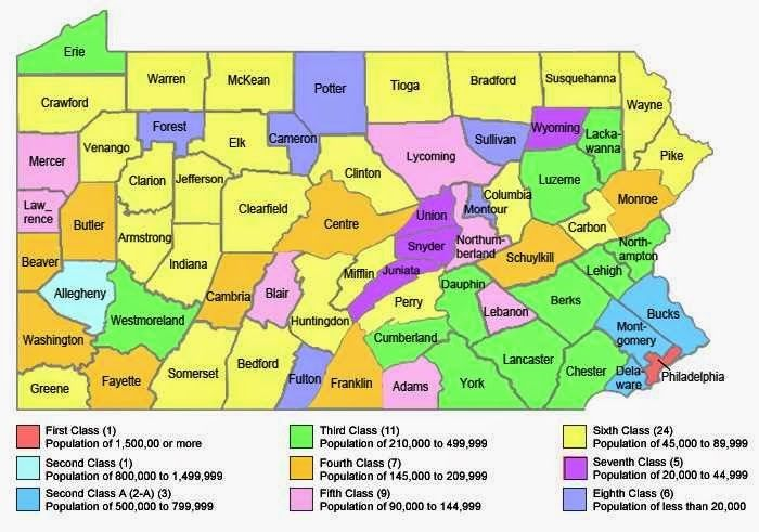 Free County Maps Map Of Pennsylvania Counties Free