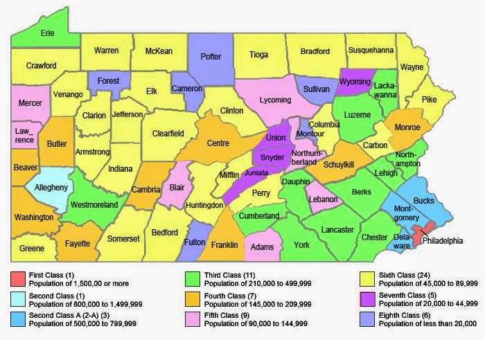 Free Printable Map Of Pennsylvania PA With Cities With 