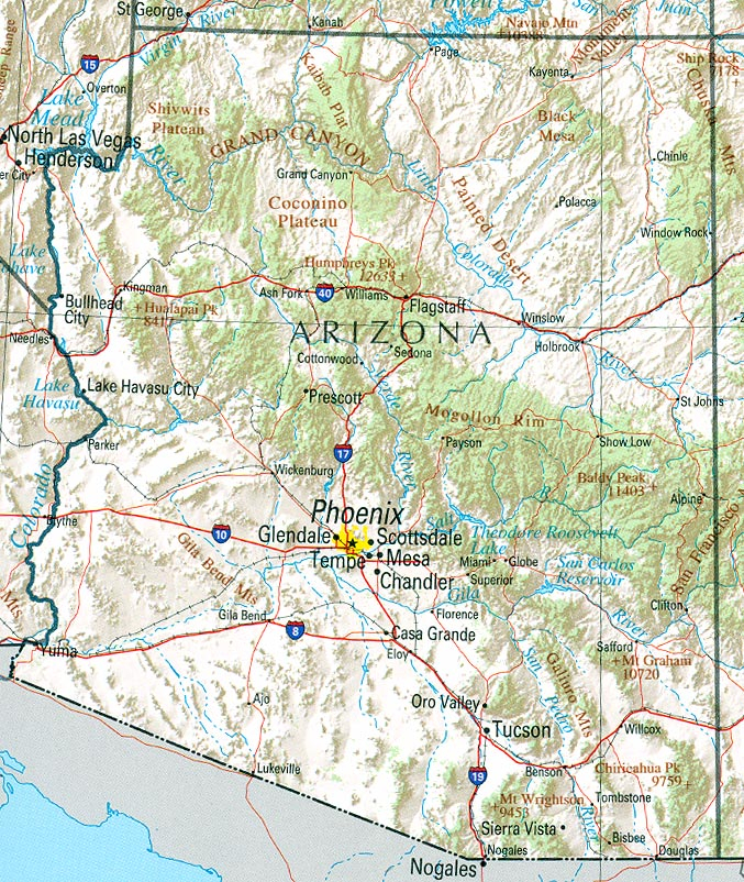 Geography Of Arizona Wikipedia Geography Of Arizona Wikipedia