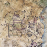 Hogwarts Map Art Print By Sarah Ridings Society6