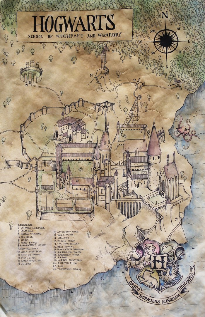 Hogwarts Map Art Print By Sarah Ridings Society6 Hogwarts Map Art Print By Sarah Ridings Society6