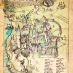 Hogwarts The Illustrated Map Harry Potter World Harry