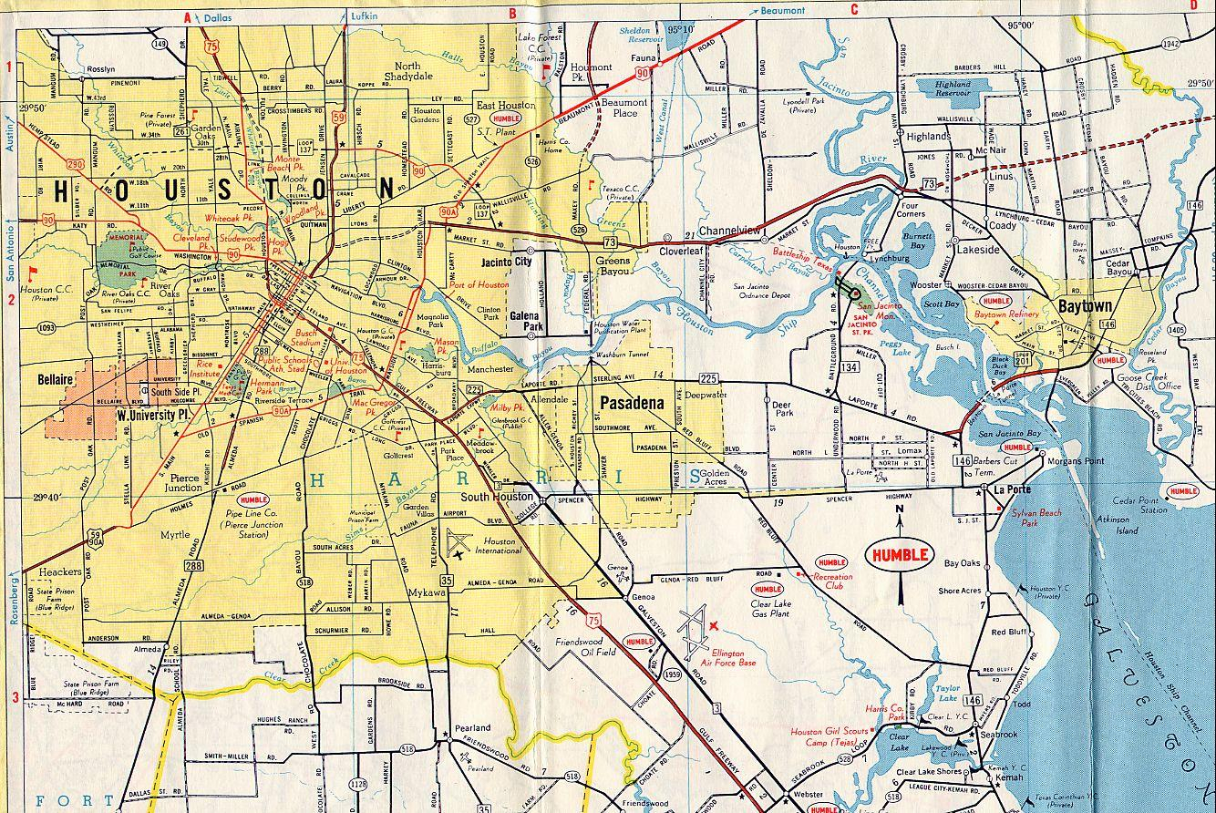 Houston Map Houston On A Map Texas USA Houston Map Houston On A Map Texas USA