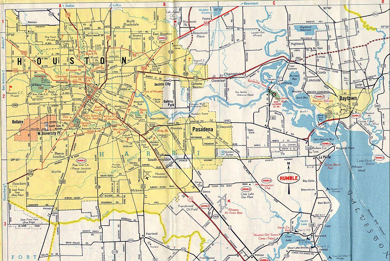 Houston Map Houston On A Map Texas USA 