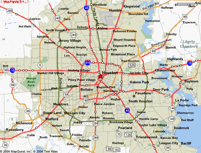 Houston Texas Map