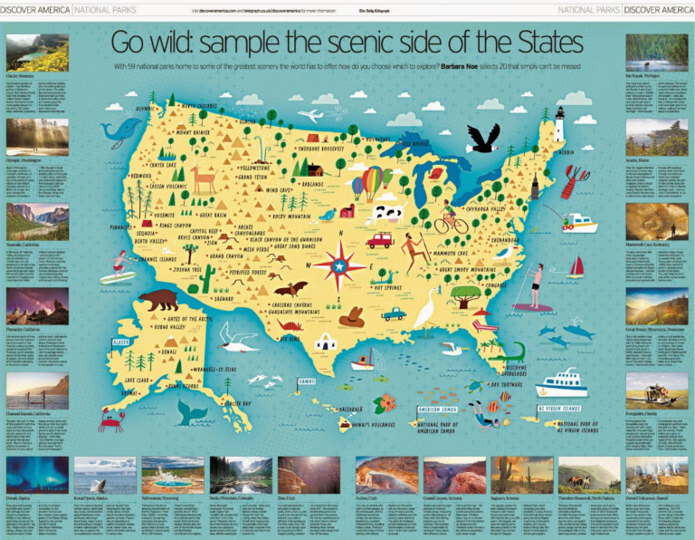 I Draw Maps A Map Of All 59 US National Parks For The