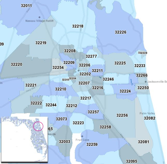 Jacksonville Florida Zip Code Map Google Search 