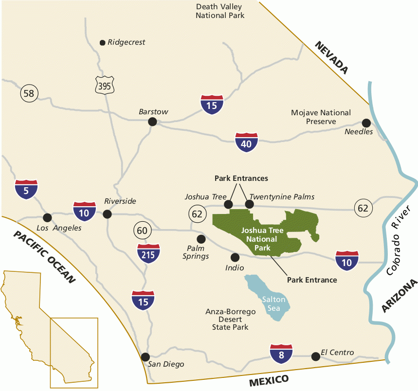 Joshua Tree Maps NPMaps Just Free Maps Period 