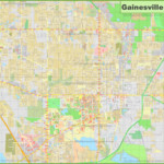 Large Detailed Map Of Gainesville