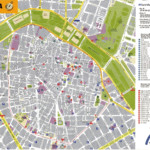 Large Detailed Tourist Map Of Valencia Downtown Vidiani