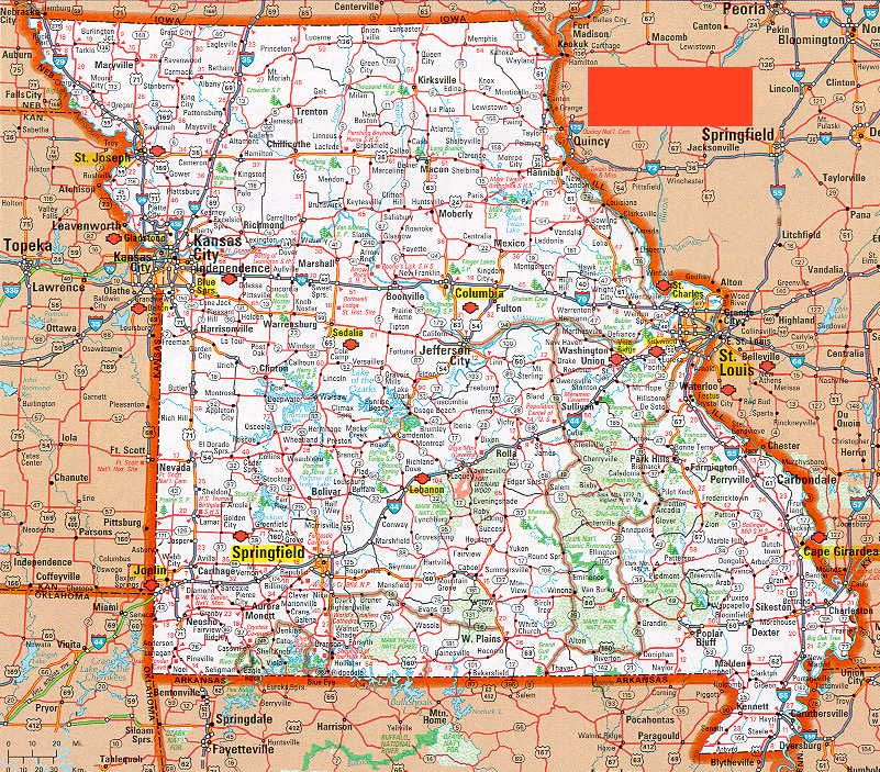 Large Map Of Missouri Bing Images Map Image Missouri