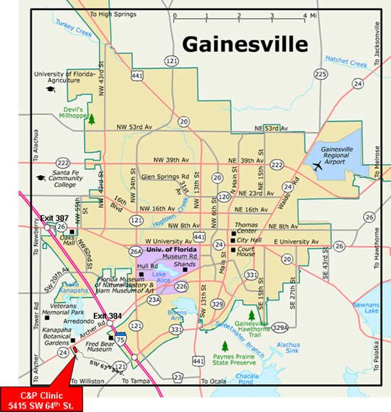 Map Of Gainesville Florida Neighborhoods Map Of