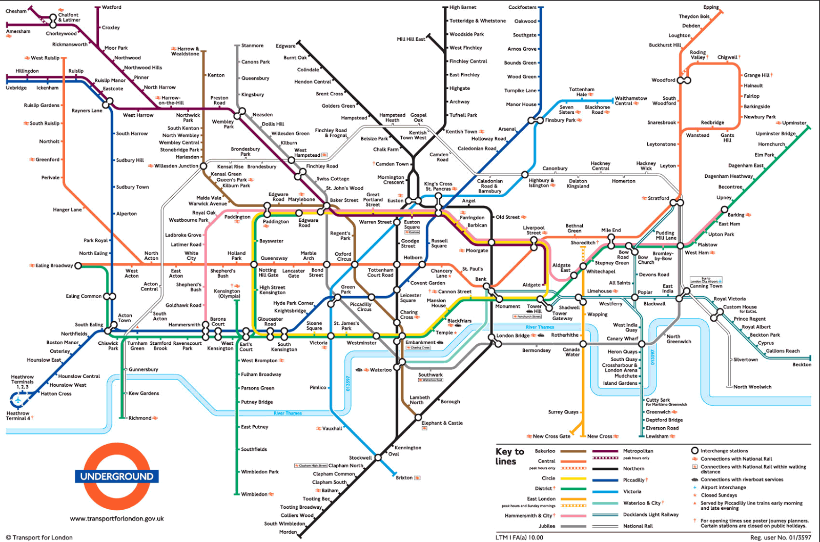 Map Of London Tube Free Printable Maps