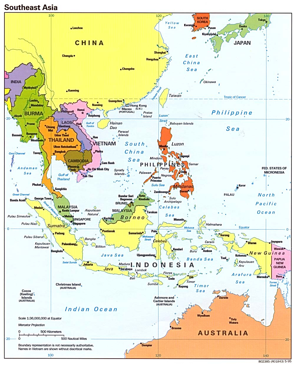 Map Of Southeast Asia Region Maps Of Asia Regional 