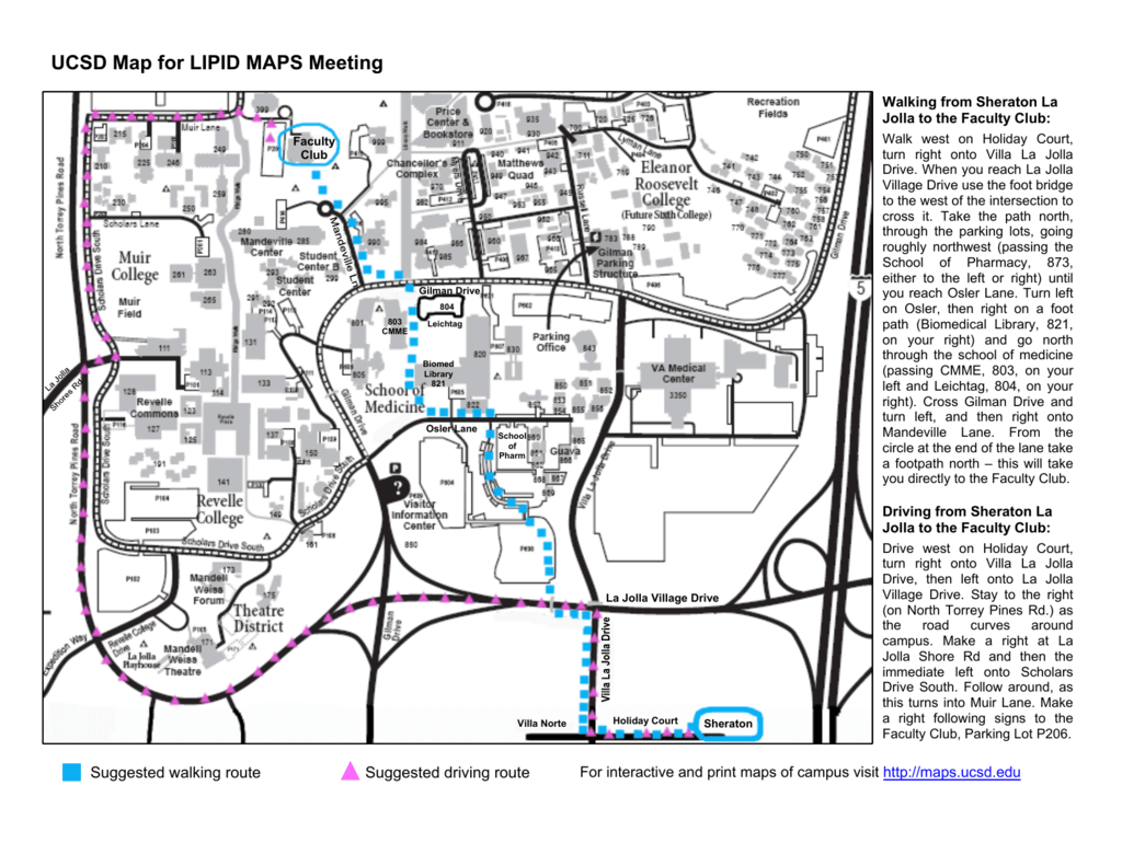 Map Of The UCSD Campus Map Of The UCSD Campus