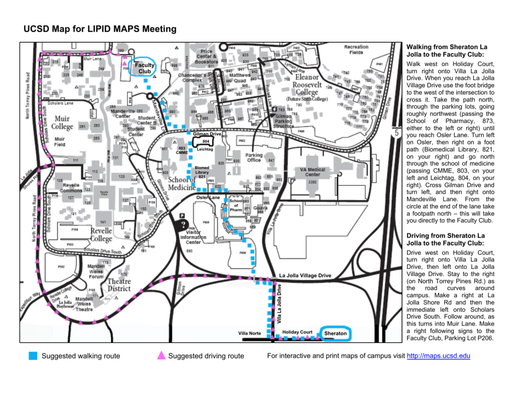 Map Of The UCSD Campus