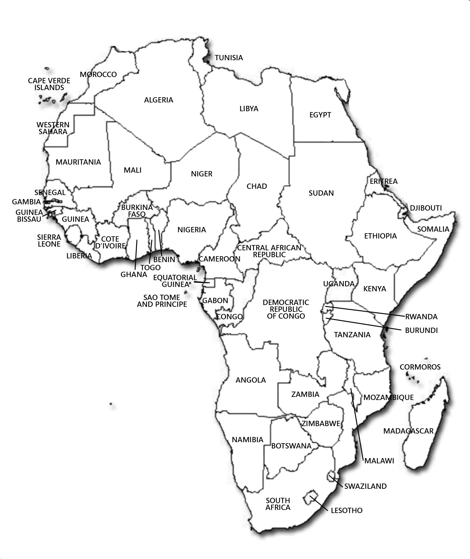 Maps Of Africa And African Countries Political Maps Maps Of Africa And African Countries Political Maps