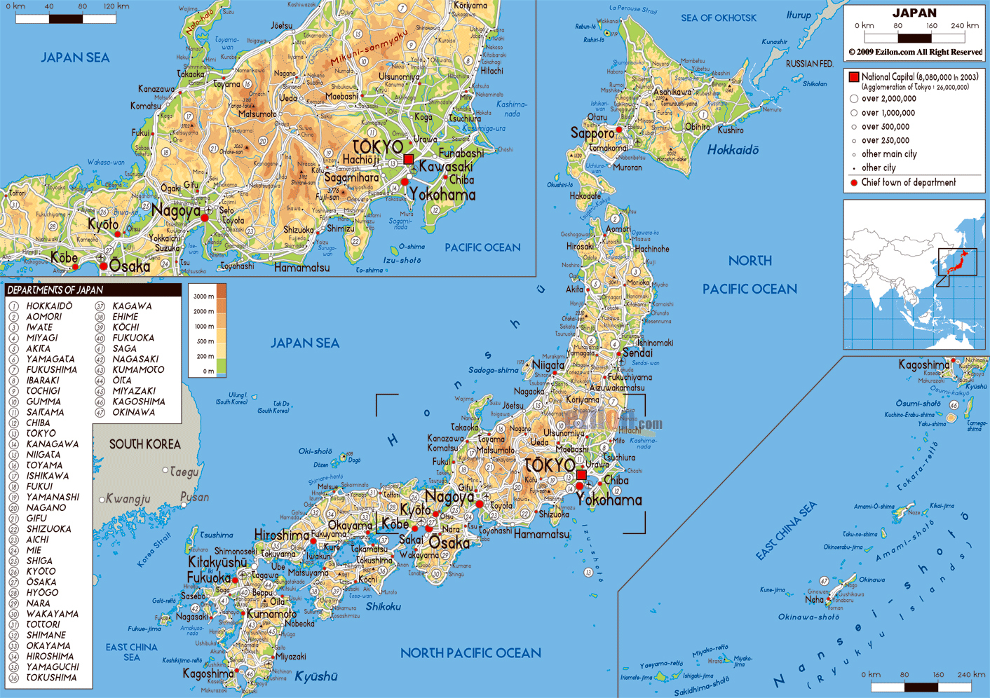 Maps Of Japan Detailed Map Of Japan In English Tourist 