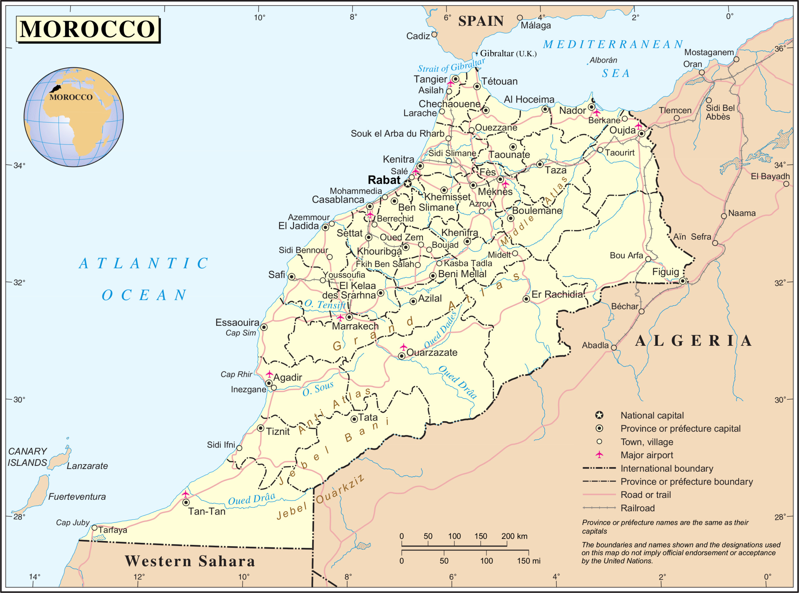 Maps Of Morocco Map Library Maps Of The World