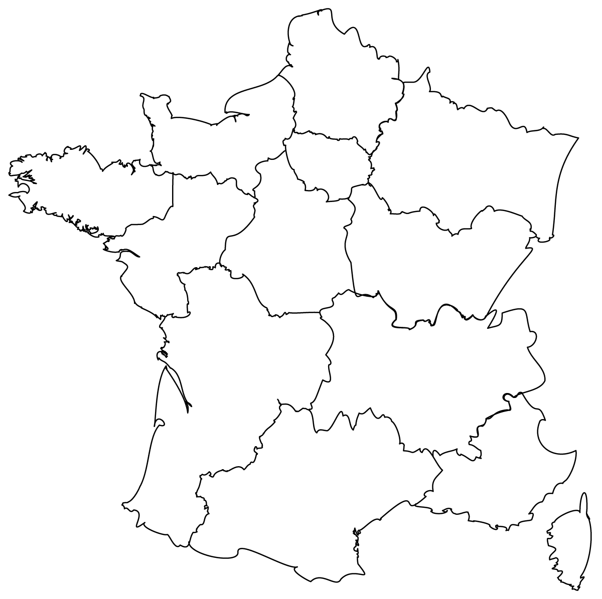 Maps Of The Regions Of France Maps Of The Regions Of France