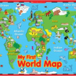 My First World Map Poster Maps For Kids Kids World