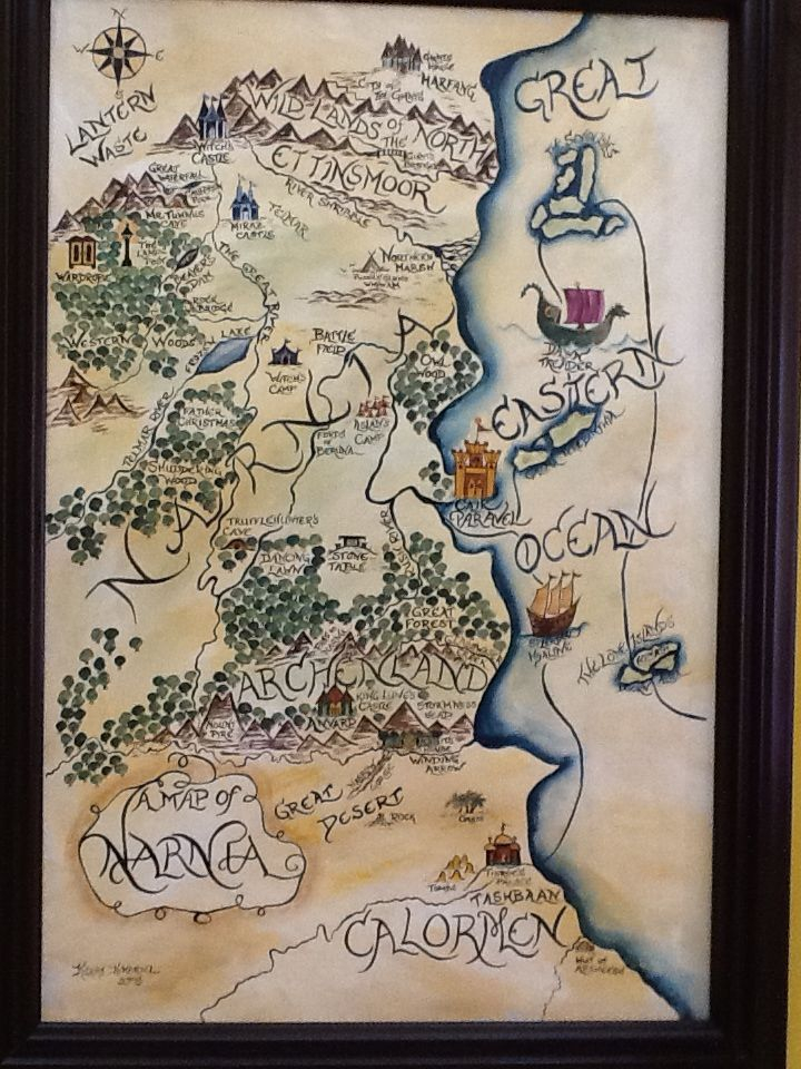 Narnia Map Acrylic Whirlwind Map Of Narnia Narnia