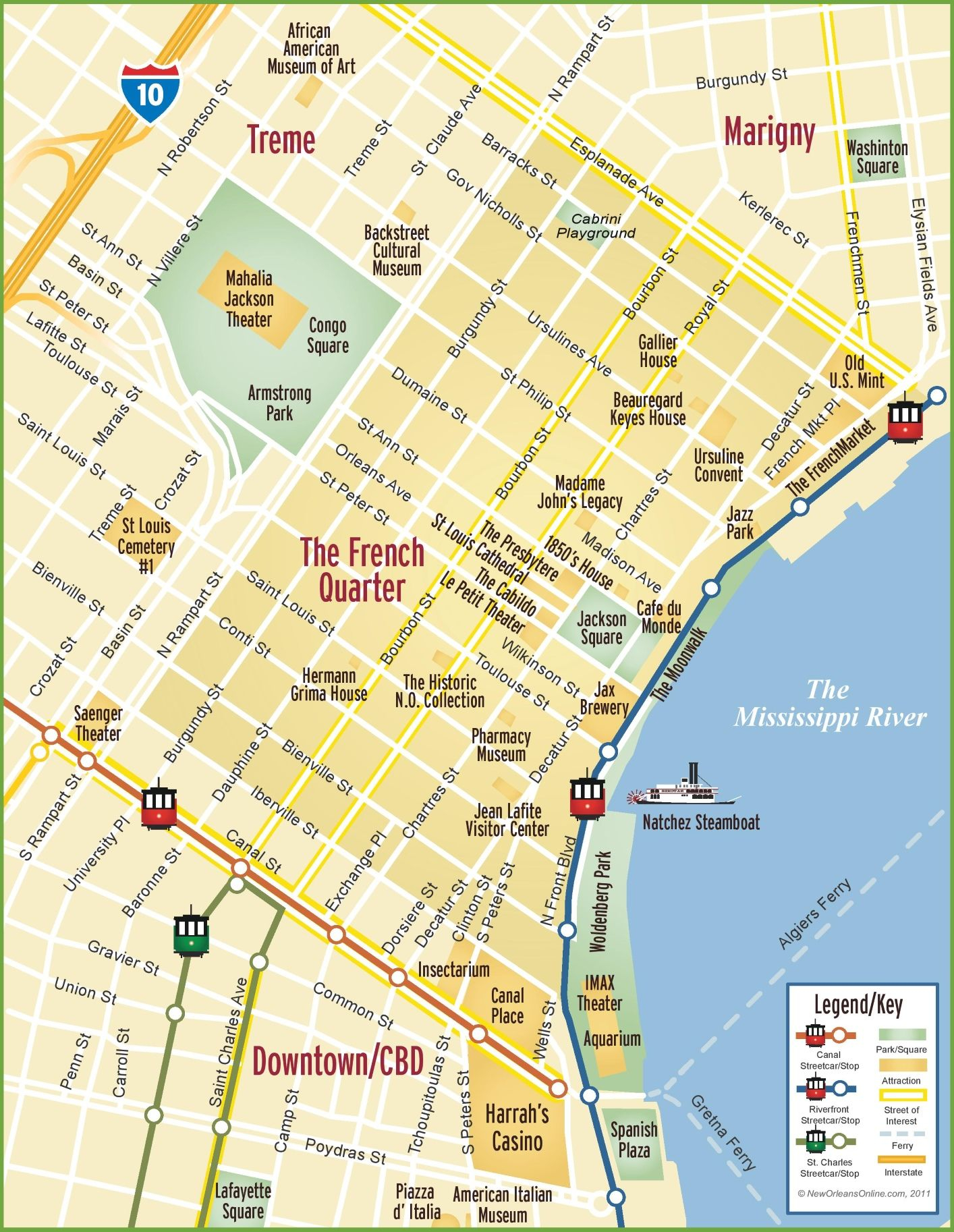 New Orleans French Quarter Map New Orleans French New Orleans French Quarter Map New Orleans French