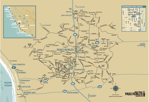 Printable Paso Robles Wine Map – Printable Map of The United States