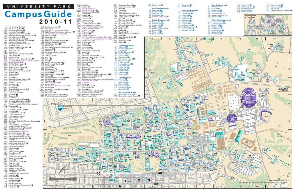 Penn State University Park Campus Maps Download The Maps 