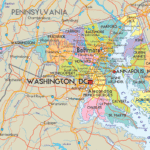 Political Map Of Maryland Ezilon Maps