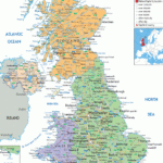 Political Map Of United Kingdom Ezilon Map