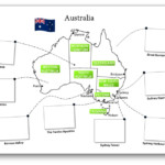 Printable Australia Illustrated Map For Children