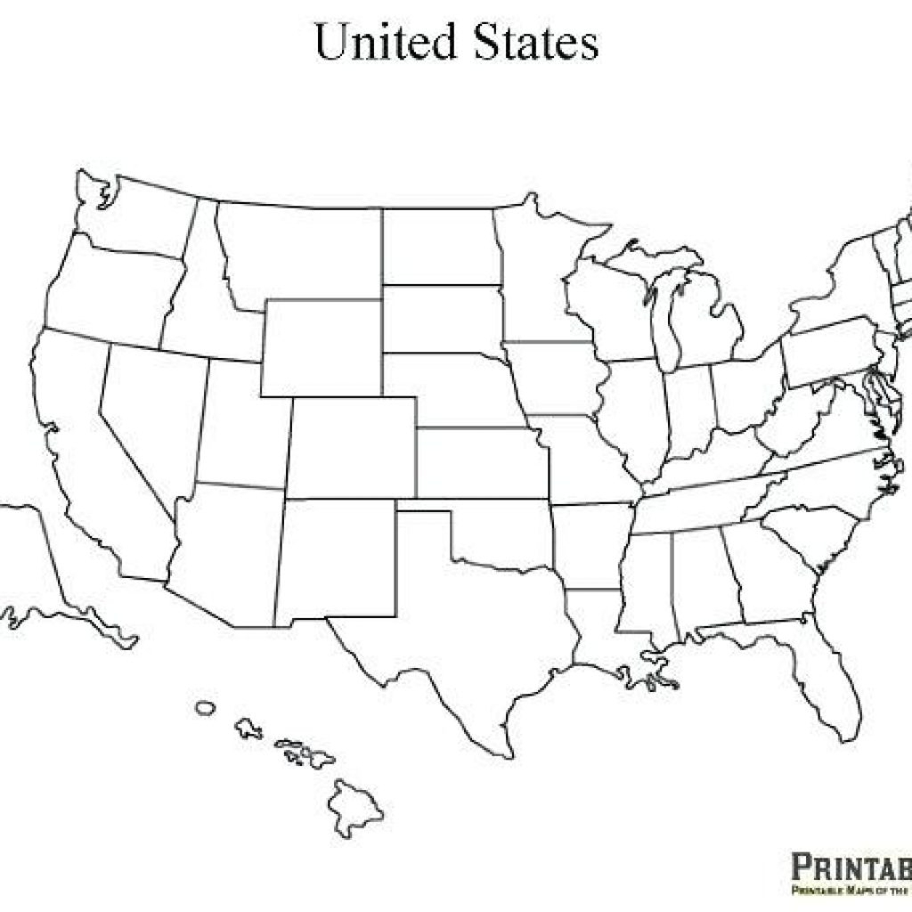Printable Blank Us State Map A Blank Us Map Printable New Printable Blank Us State Map A Blank Us Map Printable New