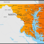 Printable Map Of Maryland And More
