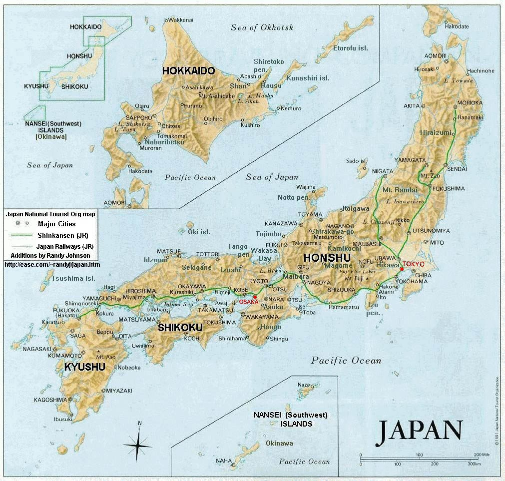 Printable Map Of Political Physical Maps Of Japan Maps 