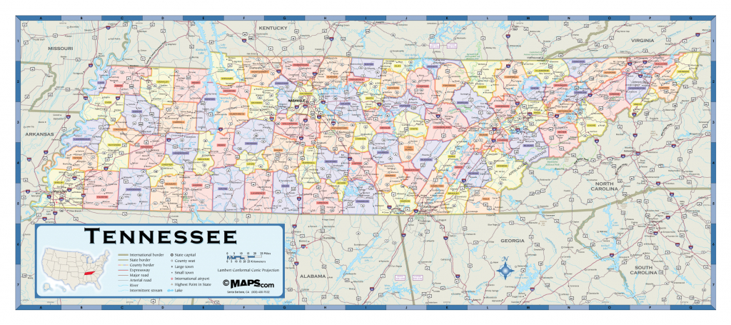 Printable Map Of Tennessee Counties And Cities Printable 