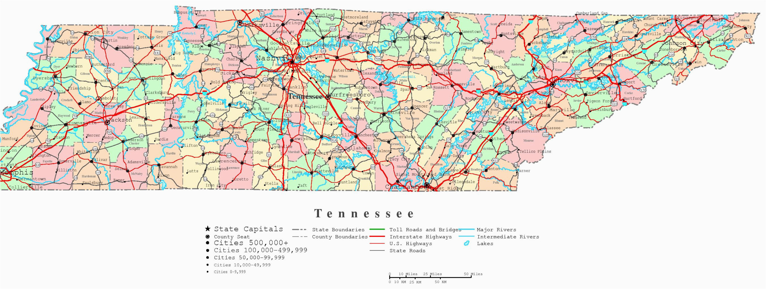 Printable Tennessee County Map – Printable Map of The United States
