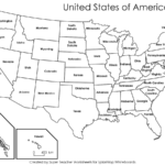 Printable USA Blank Map PDF